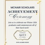 McNair Scholars Achievement Ceremony on April 9, 2026